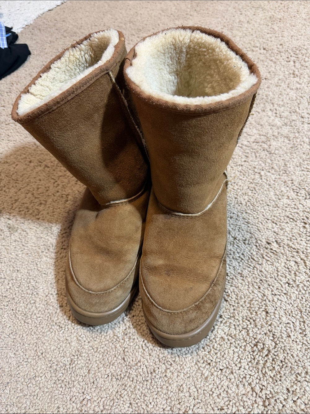 Acorn Chestnut Brown Shearling-Lined Women's Ankle Boots